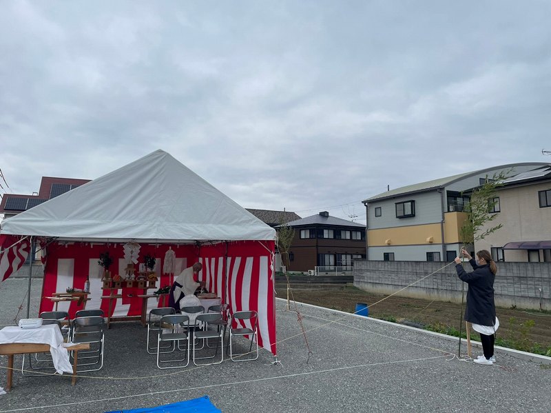 網干で地鎮祭を行いました。 アイキャッチ画像