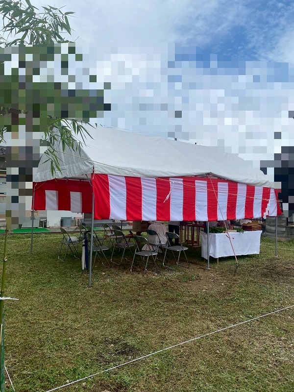 飾磨区で地鎮祭を行いました 画像