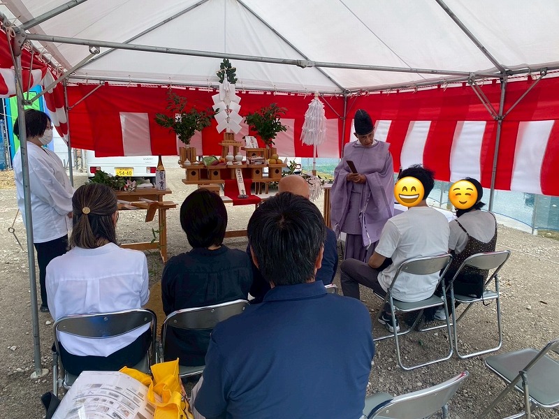 新しい暮らしの第一歩！加古川市で地鎮祭を行いました 画像