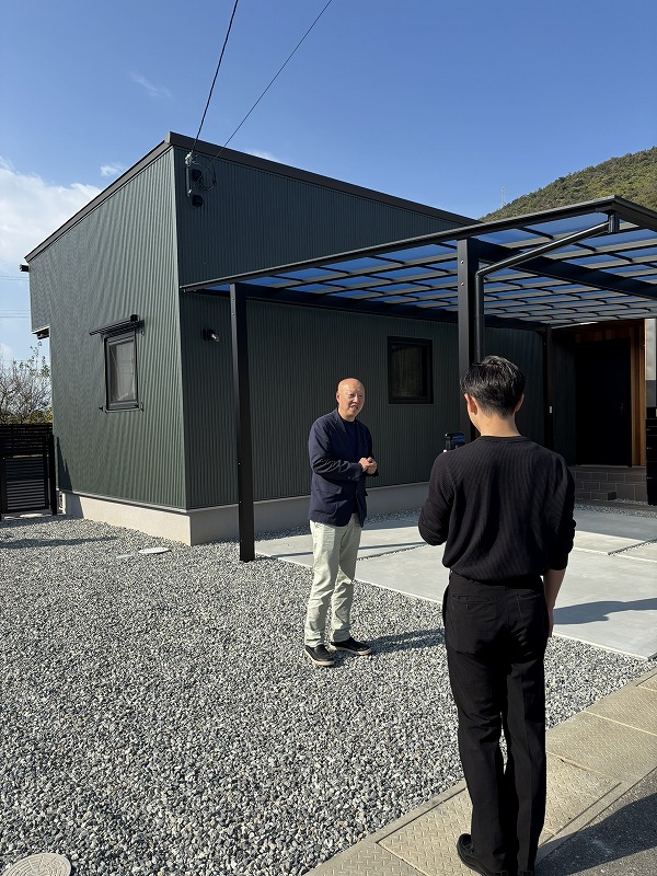 赤穂市のお家で完成記念の動画撮影と写真撮影をしました