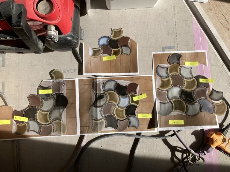 タイル選びが楽しい造作手洗いを現場でチェックしました