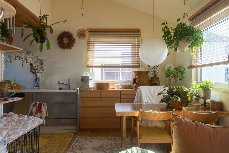 光とともに暮らす、2階リビングの家